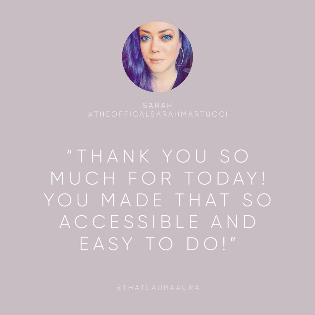 LauraAura testimonial