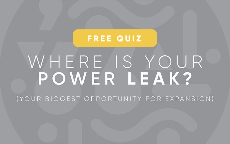 power leak quiz on lauraaura website