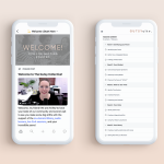 The Gutsy Collective two phone mockup view