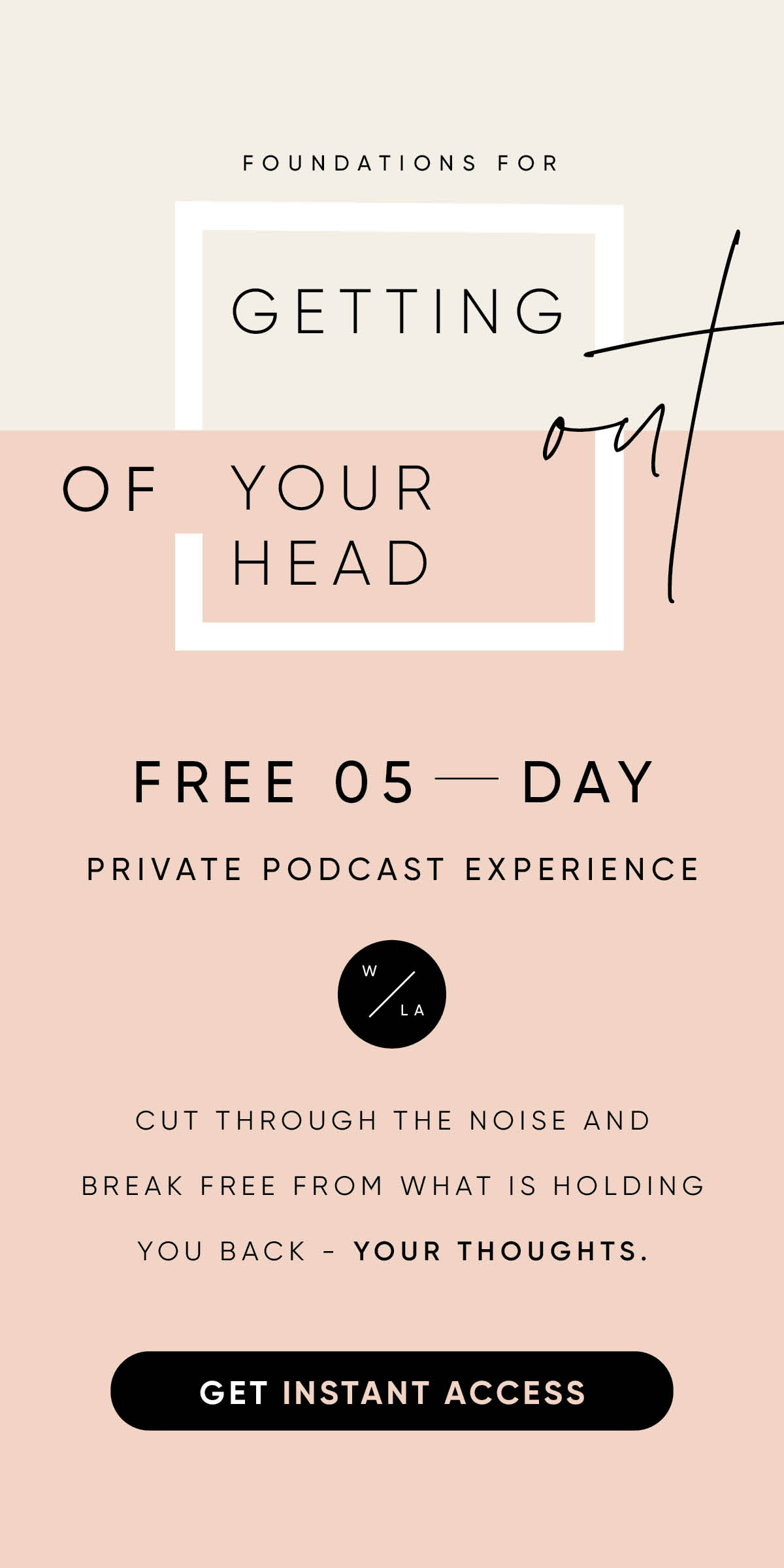 FREE 5-day private podcast experience AD image